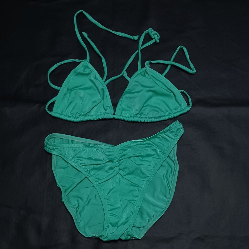 Emeral Green bikini Beau So lay by Renee